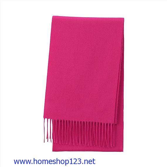 Khăn Len Cashmere 100% Uniqlo Nhật 12 Pink