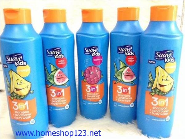 Sữa Tắm Gội Và Xả Cho Trẻ Em Suave Kids 3In1 665Ml