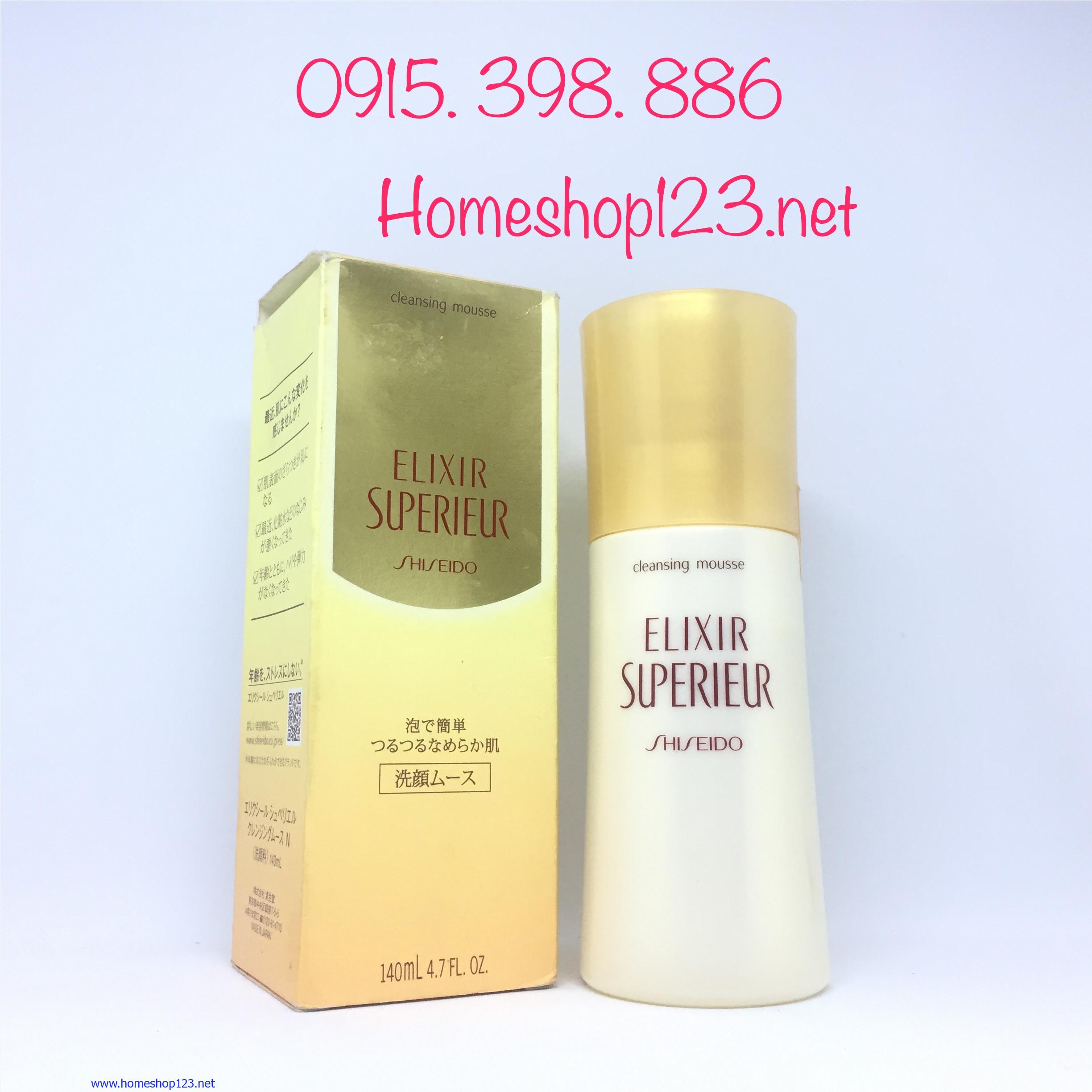 Sữa rửa mặt dưỡng da Shiseido Elixir Superieur leansing mousse