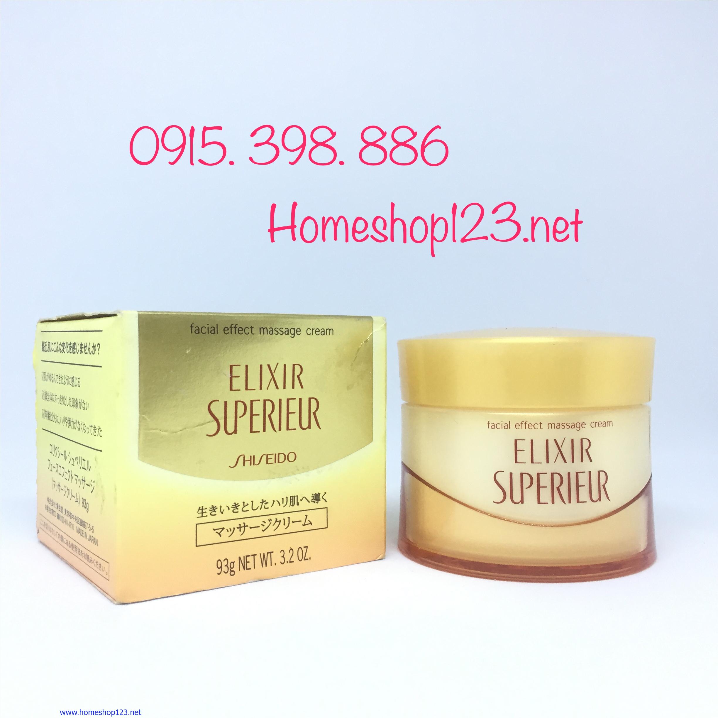 Kem massage Shiseido Elixir Superieur facial effect massage cream