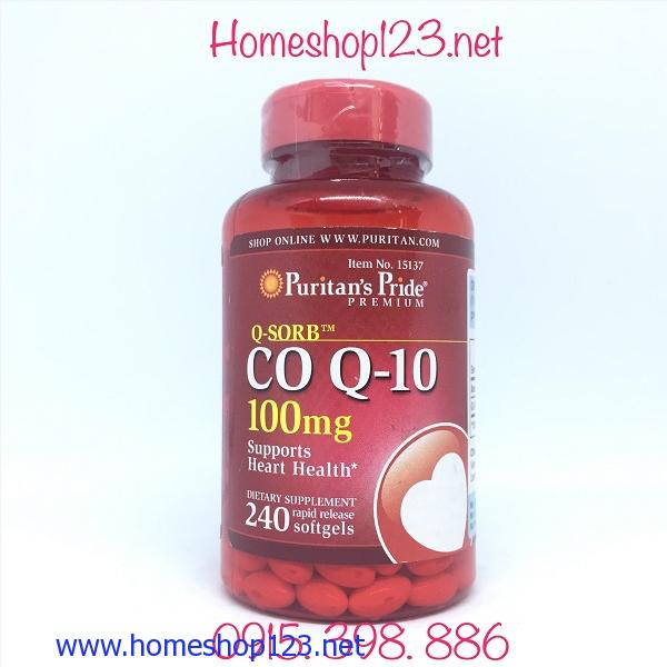 Co Q10 100mg Puritan's Pride - Hỗ trợ điều trị tim mạch- làm đẹp