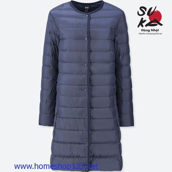 Áo Lông Vũ Dáng Dài Siêu Nhẹ Uniqlo Nhật Bản 409117-69 Navy