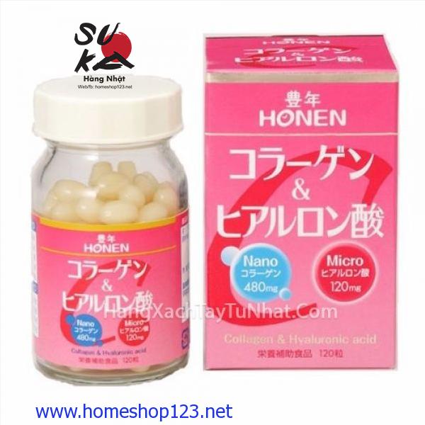 Viên uống Collagen Nano HONEN Nhật Bản 120v