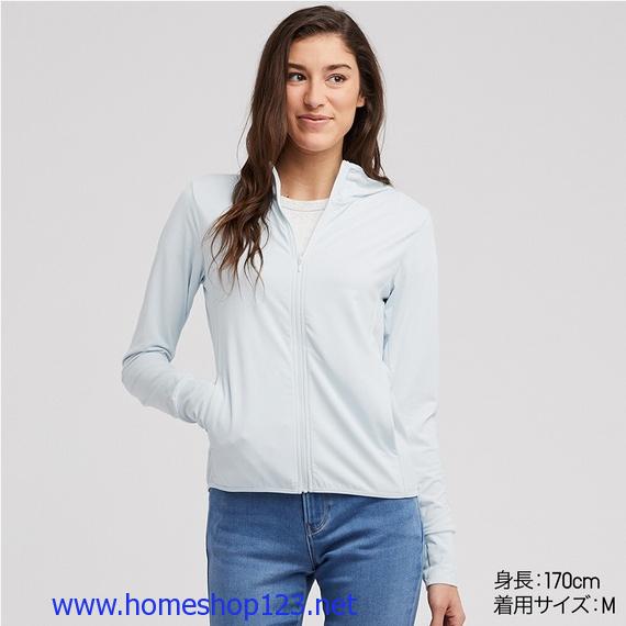 Áo chống nắng Uniqlo chống tia UV Alrism 2019 - 60 Light Blue