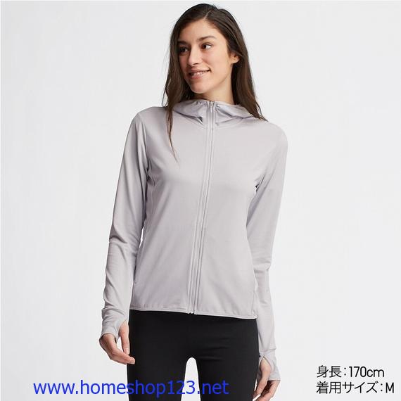 Áo chống nắng Uniqlo chống tia UV Alrism 2019 - 02 Light Gray