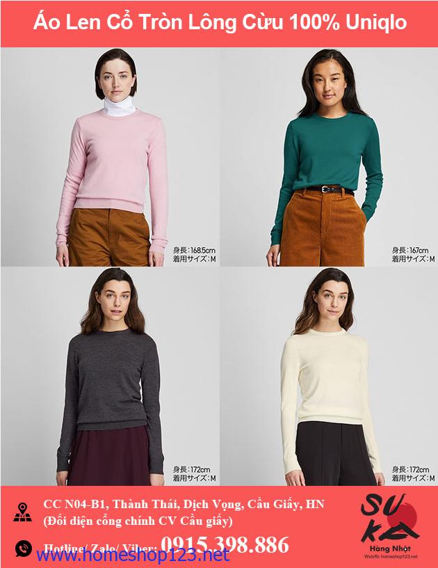 Áo len Nữ lông cừu 100% Uniqlo - 418668