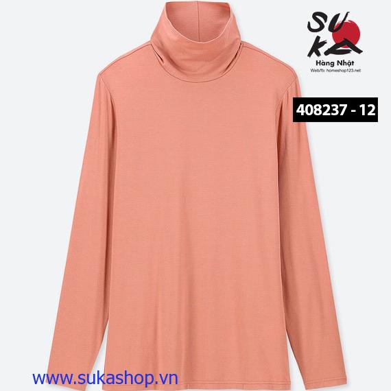 Áo giữ nhiệt Nữ cổ Lọ Uniqlo Nhật Bản - 12 Pink