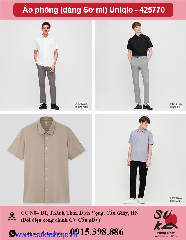 Áo phông dáng Sơ mi Uniqlo - 425770