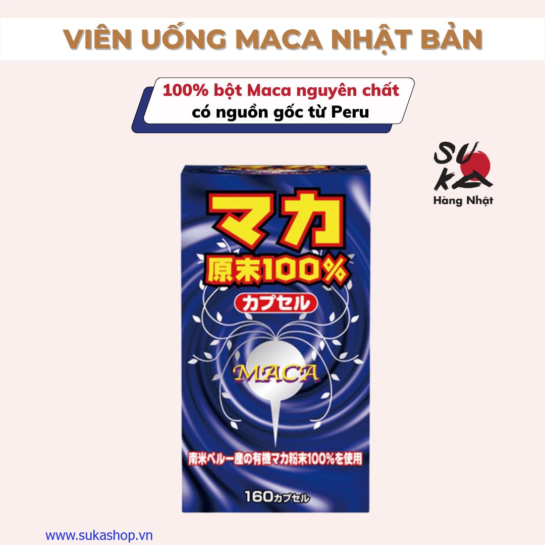 VIÊN UỐNG MACA 100% NGUYÊN CHẤT NHẬT BẢN (160 viên)