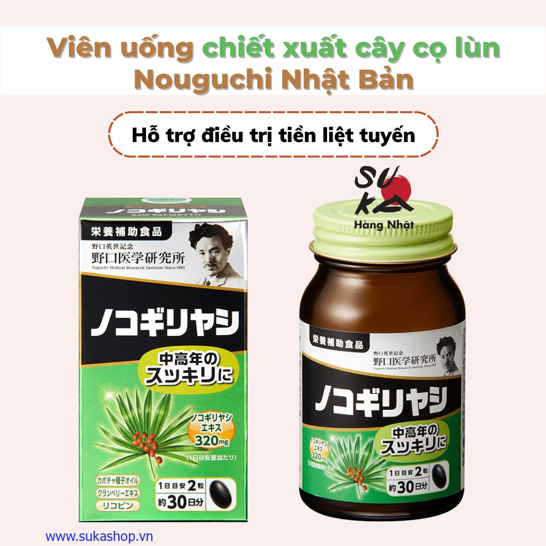 Viên uống chiết xuất cây cọ lùn Nouguchi Nhật Bản - Hỗ trợ tiền liệt tuyến